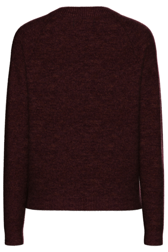 PCJULIANA LS O-NECK KNIT NOOS BC 17126277 Tawny Port